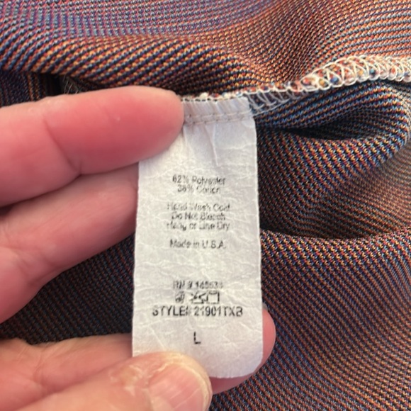 W5 Summer Spring Stripe High Neck Sleeveless Casual Top Size Large - Picture 6 of 6